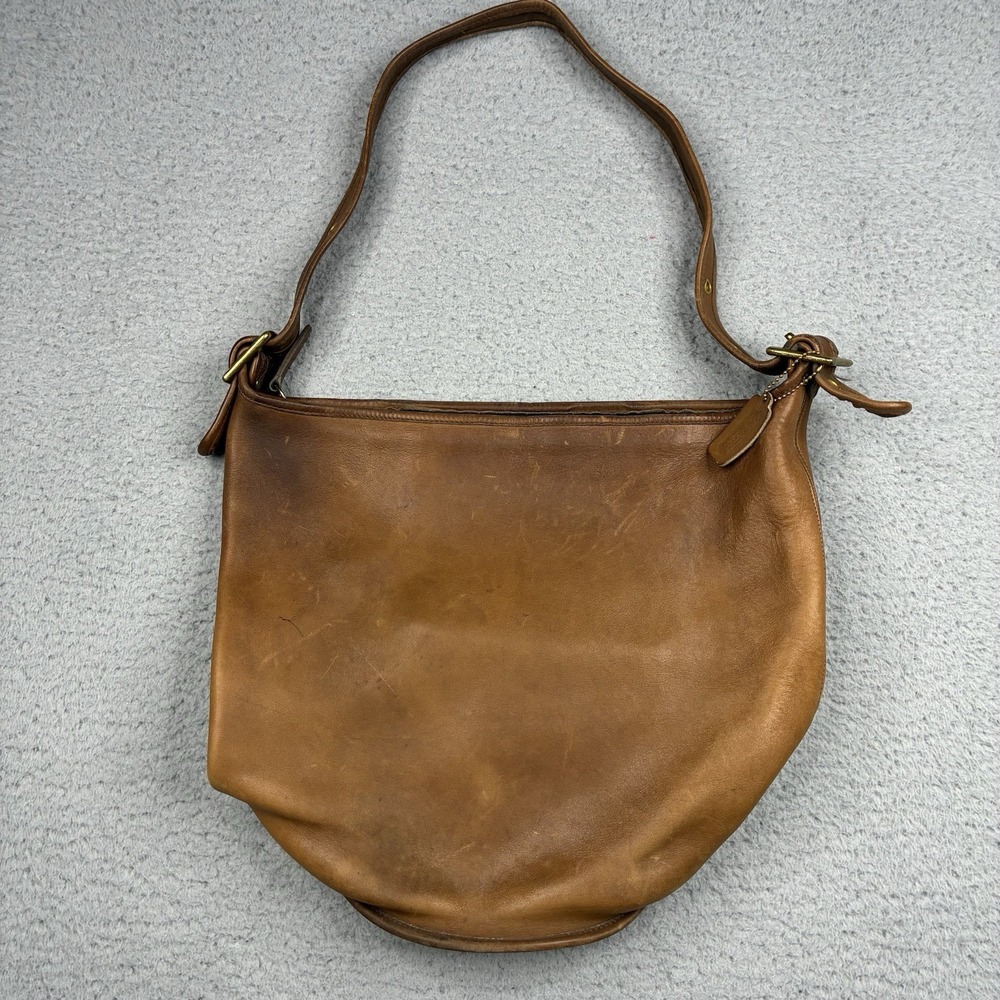 Vintage Coach Legacy Bucket Bag Brown Glove Tanned Leather USA Purse 1902